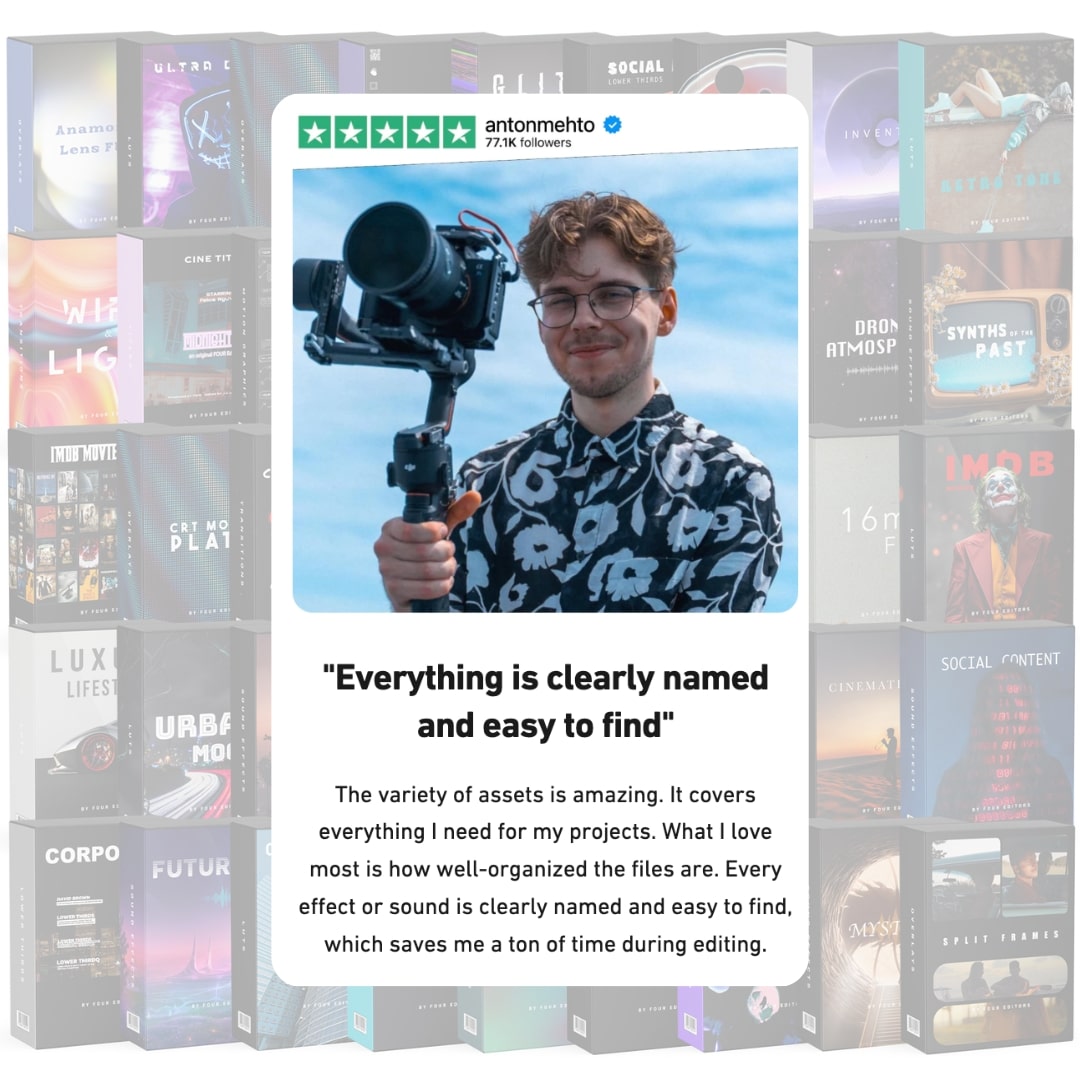 For video editors  Bundle: OUR ENTIRE COLLECTION (ALL-IN-ONE) - 10,000+
